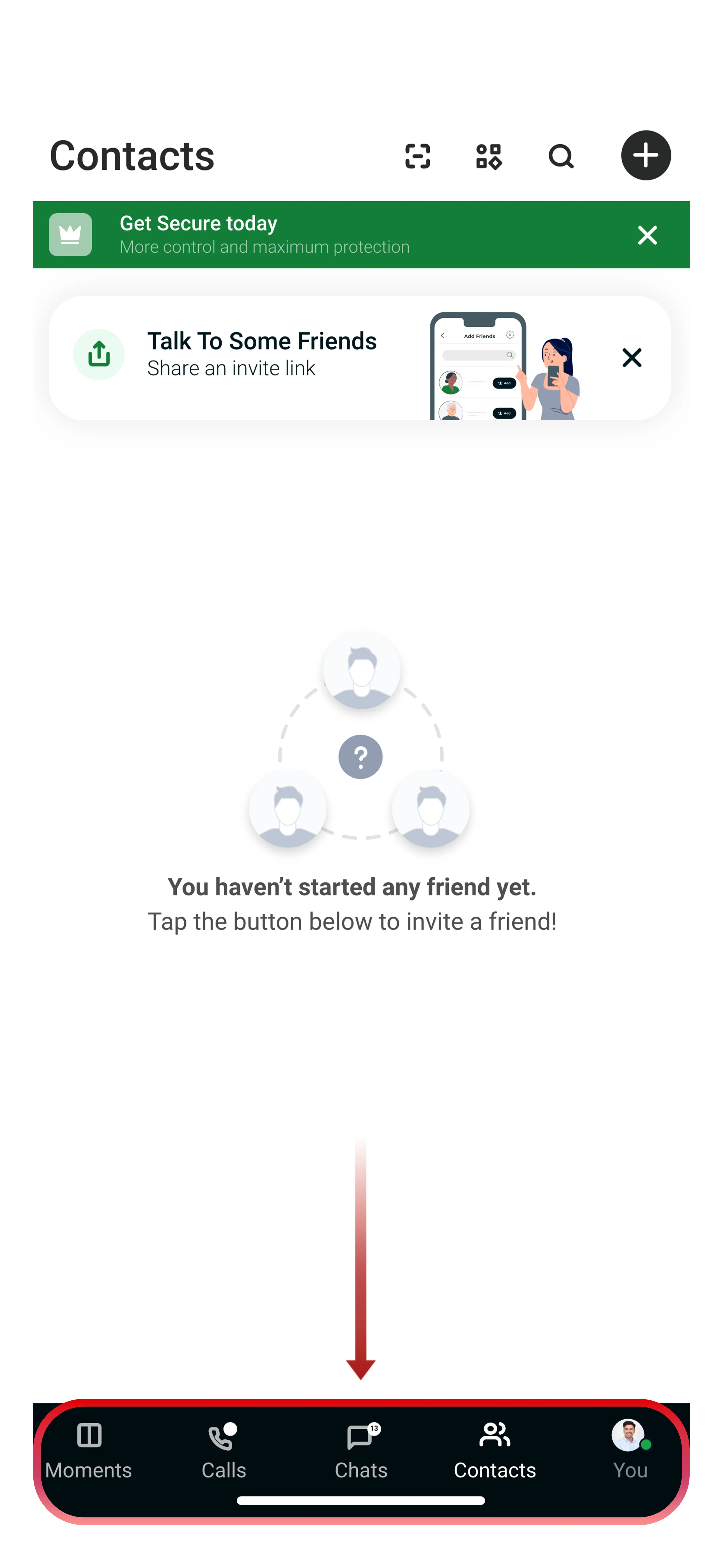 Tr3sPass bottom navigation bar