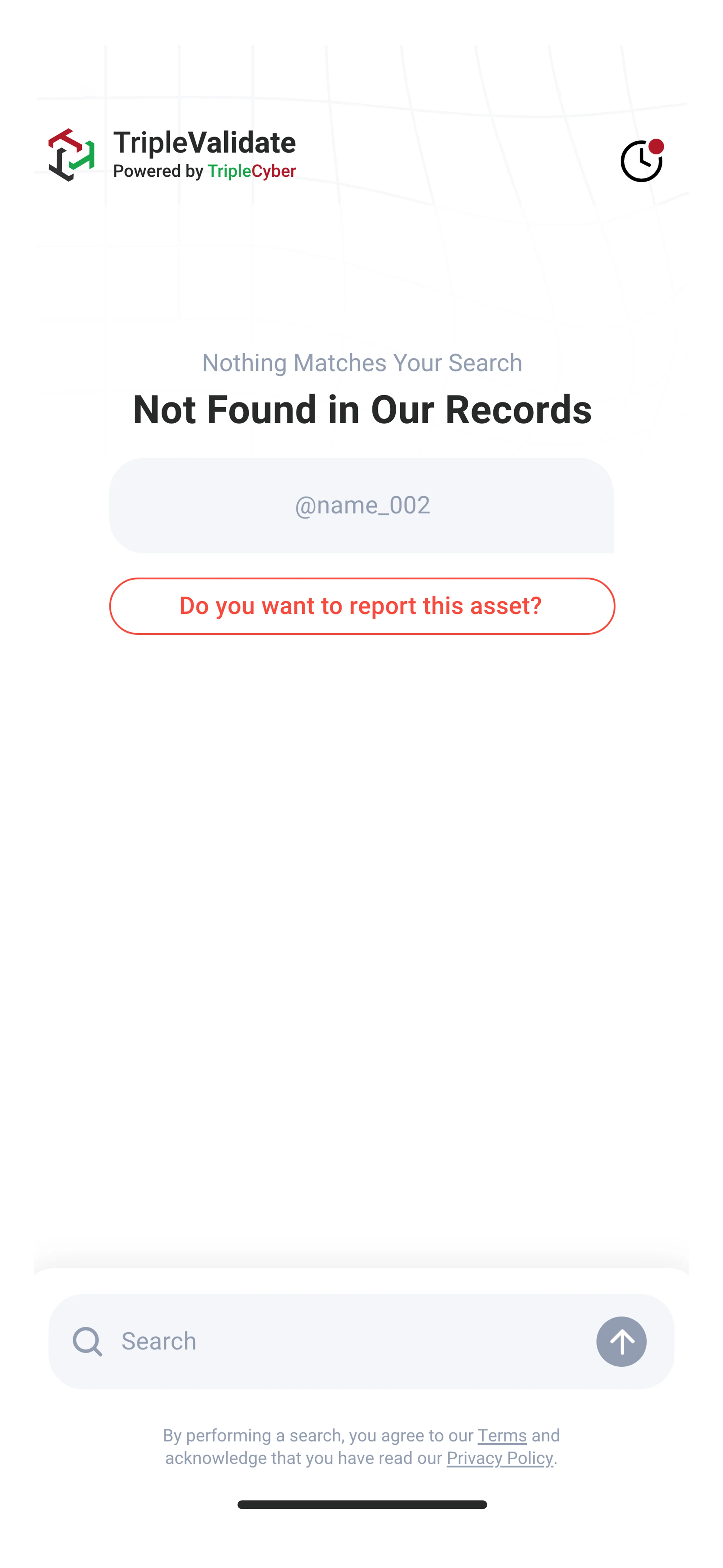 No results found state